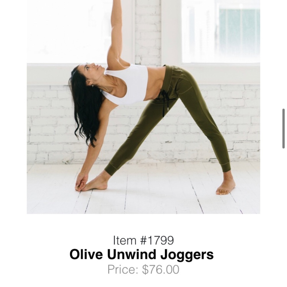 Zyia Olive Unwind Joggers